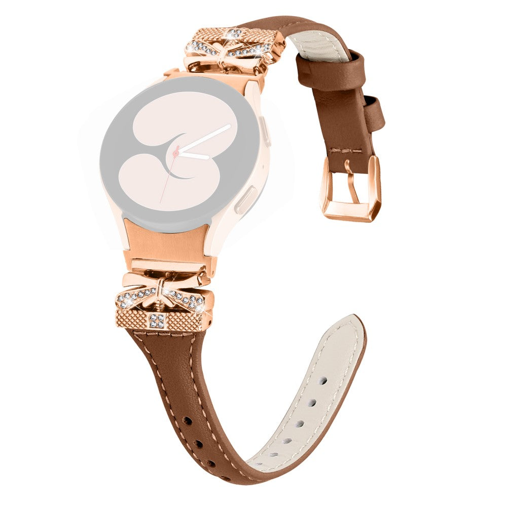 Yndigt Kunstlæder Universal Rem passer til Samsung Smartwatch - Brun#serie_2
