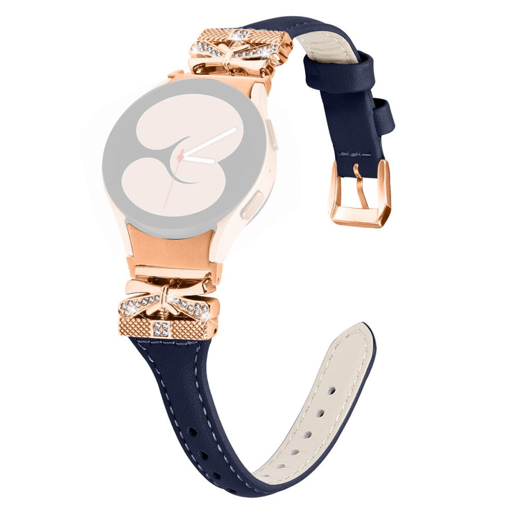 Yndigt Kunstlæder Universal Rem passer til Samsung Smartwatch - Blå#serie_4