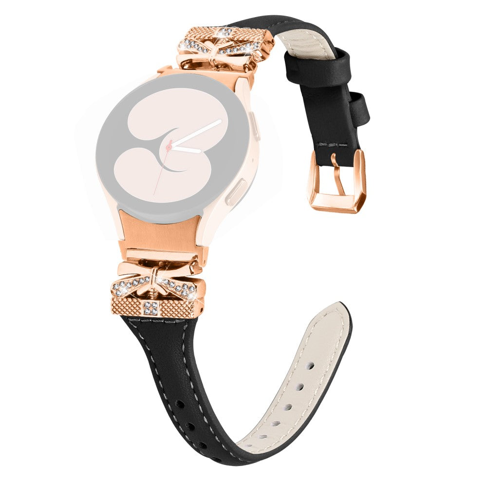 Yndigt Kunstlæder Universal Rem passer til Samsung Smartwatch - Sort#serie_6