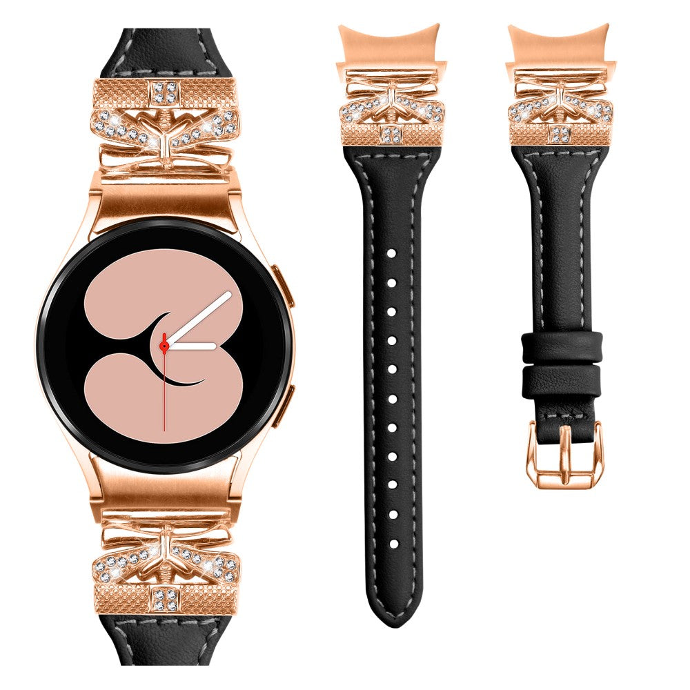Yndigt Kunstlæder Universal Rem passer til Samsung Smartwatch - Sort#serie_6