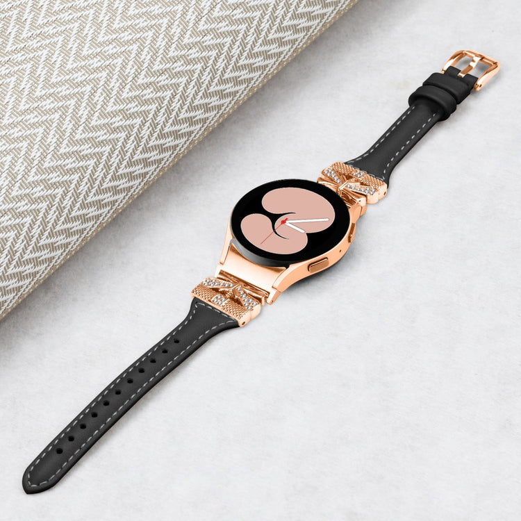 Yndigt Kunstlæder Universal Rem passer til Samsung Smartwatch - Sort#serie_6