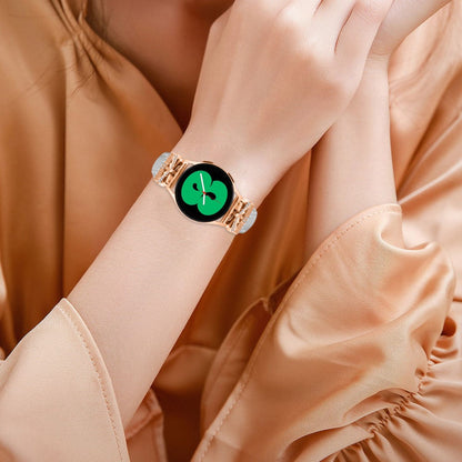 Meget Elegant Kunstlæder Universal Rem passer til Samsung Smartwatch - Sølv#serie_3