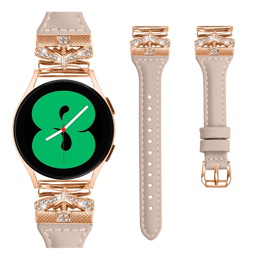 Meget Elegant Kunstlæder Universal Rem passer til Samsung Smartwatch - Hvid#serie_5