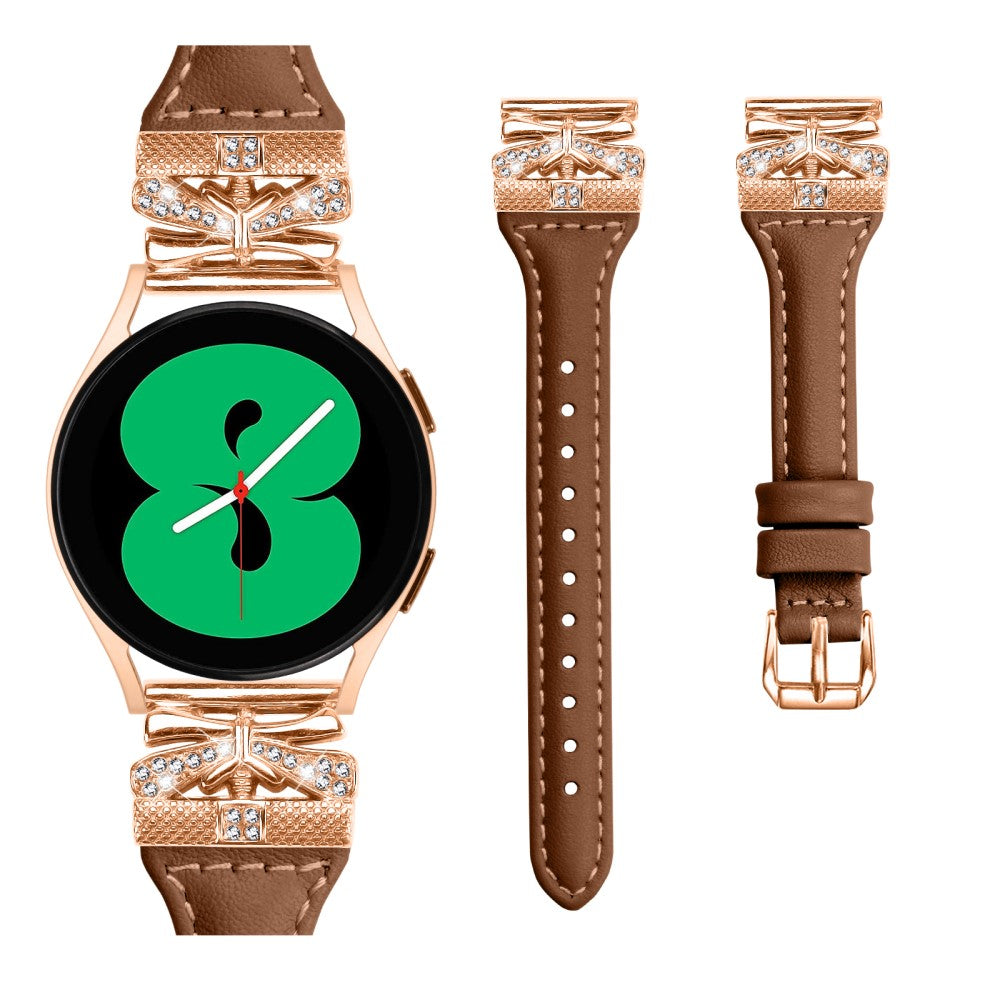 Meget Elegant Kunstlæder Universal Rem passer til Samsung Smartwatch - Brun#serie_6