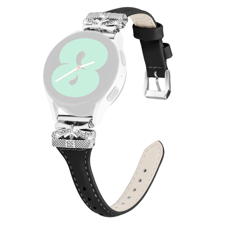Meget Smuk Kunstlæder Universal Rem passer til Samsung Smartwatch - Sort#serie_1