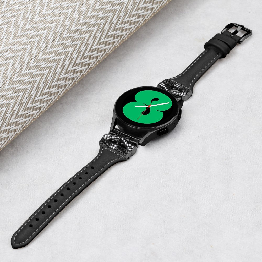 Super Holdbart Kunstlæder Universal Rem passer til Samsung Smartwatch - Sort#serie_2