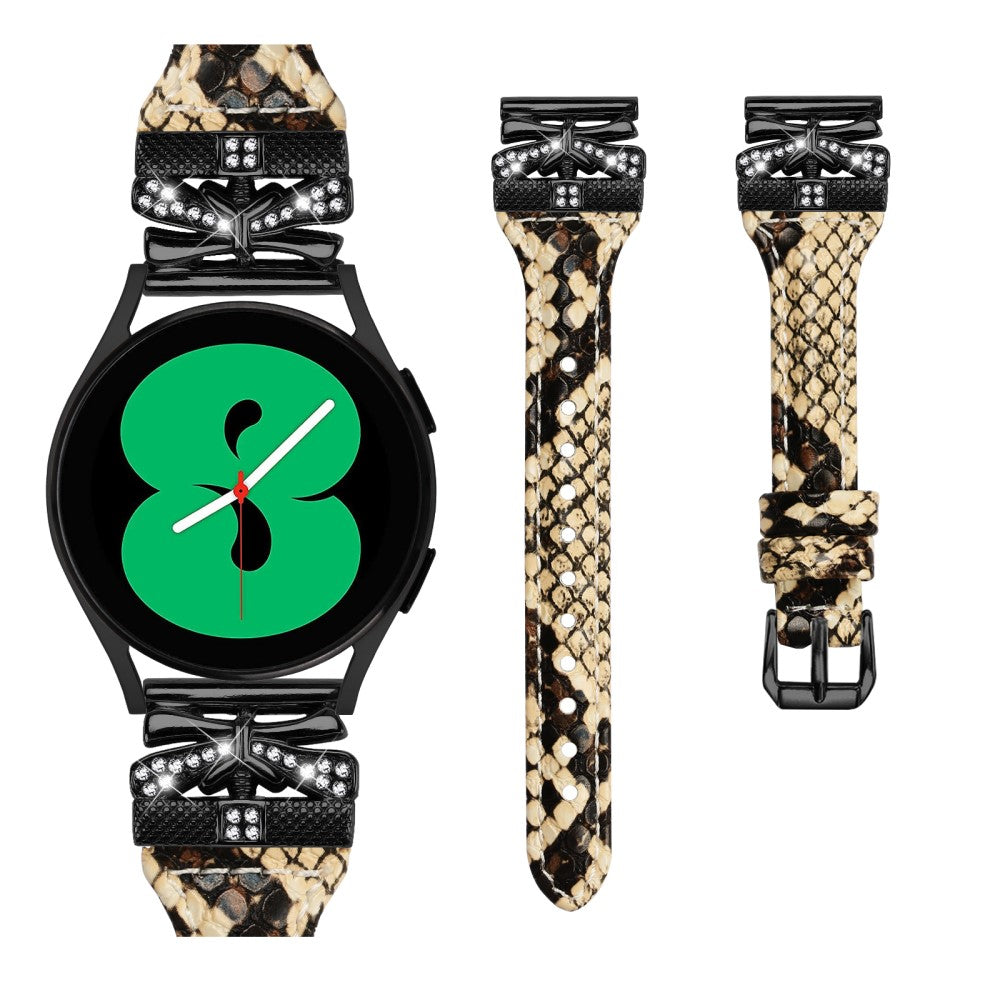 Super Holdbart Kunstlæder Universal Rem passer til Samsung Smartwatch - Brun#serie_4