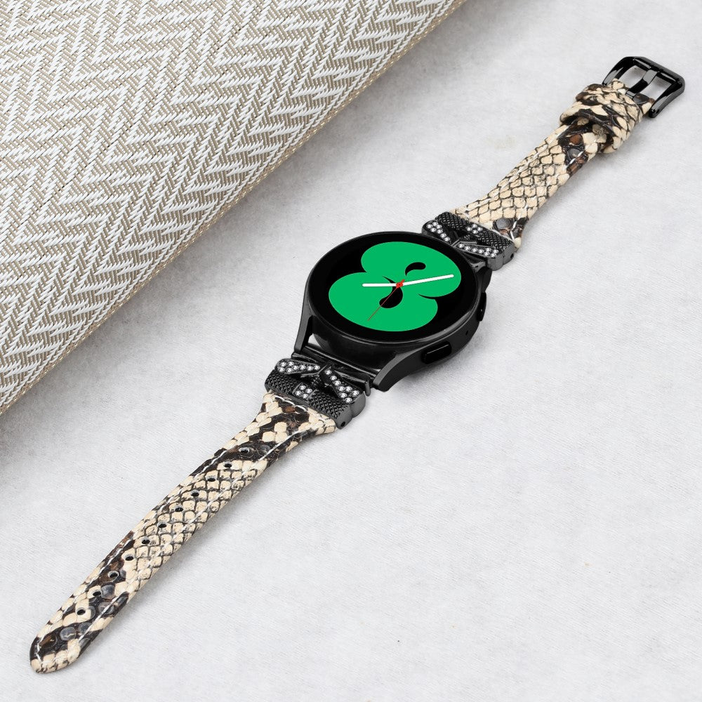 Super Holdbart Kunstlæder Universal Rem passer til Samsung Smartwatch - Brun#serie_4