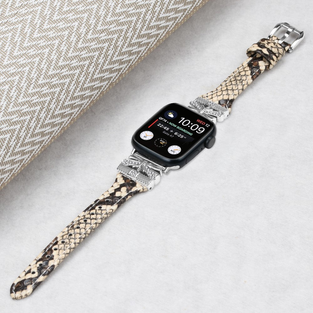 Meget Godt Kunstlæder Universal Rem passer til Apple Smartwatch - Brun#serie_3