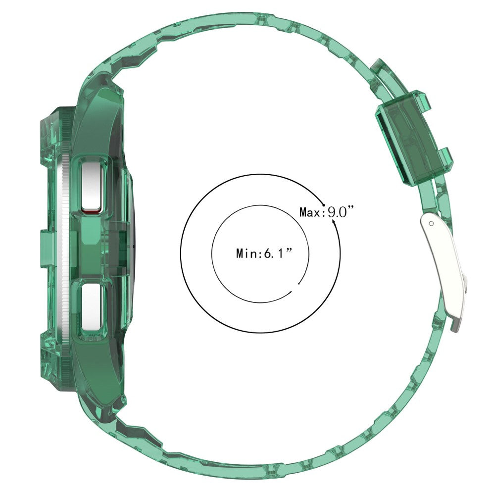 Samsung Galaxy Watch6 Classic 47mm (R960) Integrated Clear Wristband Strap with Case - Transparent Green#serie_1