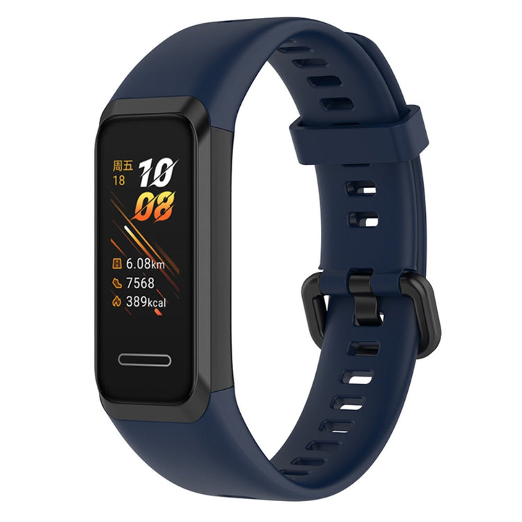 Vildt Slidstærk Silikone Rem passer til Huawei Watch 4 - Blå#serie_9
