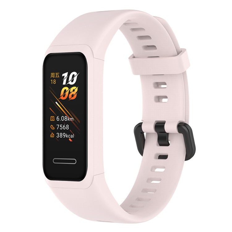 Vildt Slidstærk Silikone Rem passer til Huawei Watch 4 - Pink#serie_10