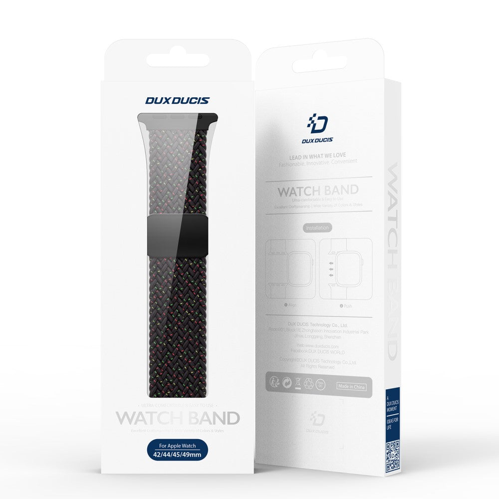 DUX DUCIS Apple Watch Ultra Ultra 2 49mm / 9 8 7 45mm / 6 5 4 SE (2023) SE (2022) SE 44mm / 3 2 1 42mm Watch Band - Black Unity#serie_1
