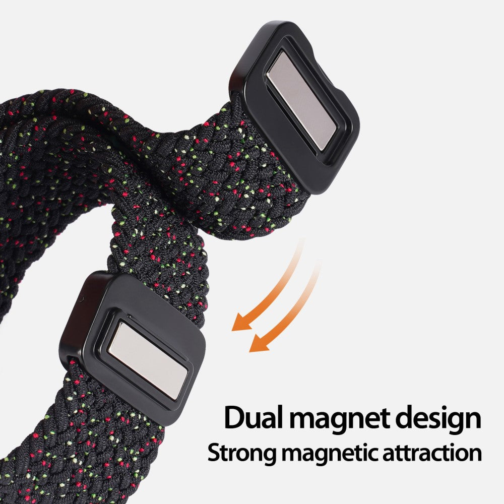 Udsøgt Nylon Universal Rem passer til Apple Smartwatch - Sort#serie_1