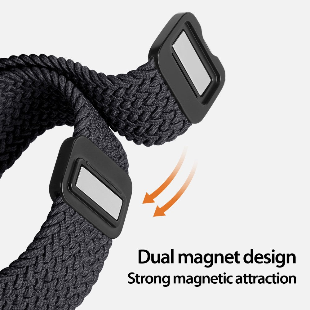 Udsøgt Nylon Universal Rem passer til Apple Smartwatch - Sort#serie_5