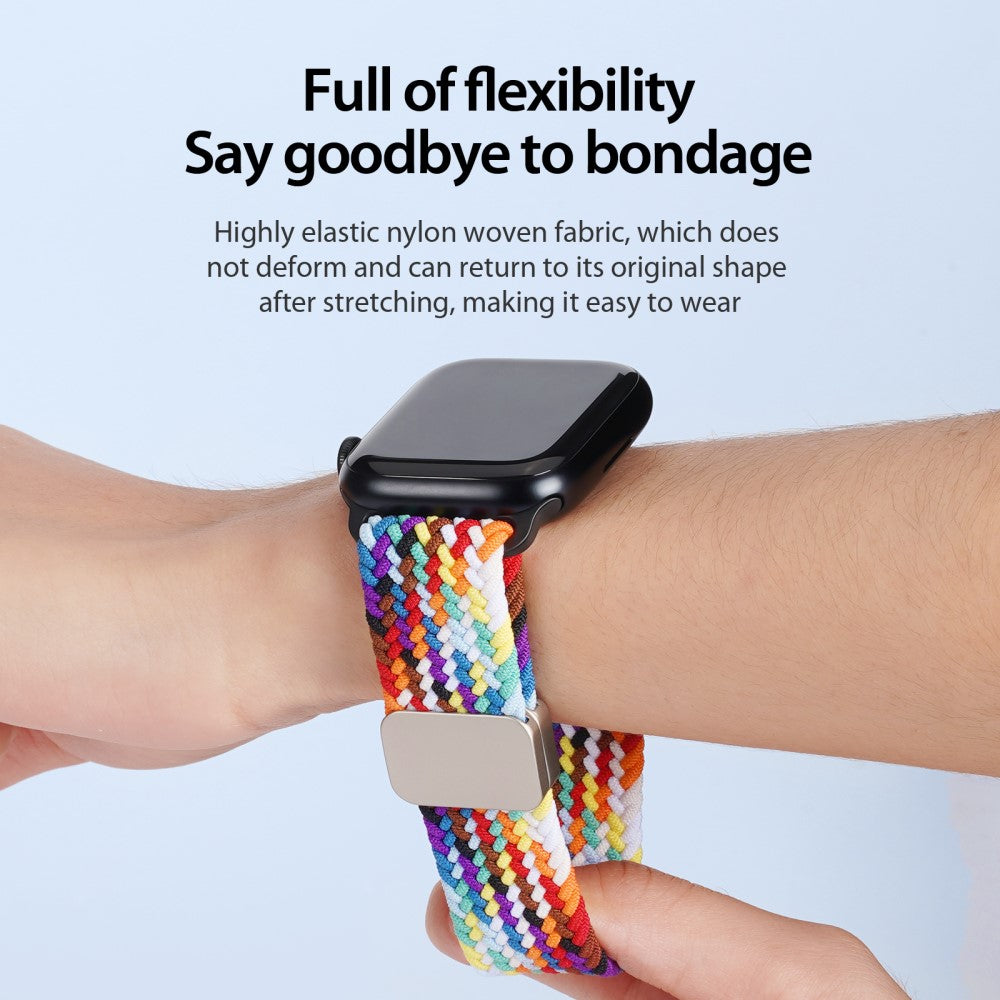 Udsøgt Nylon Universal Rem passer til Apple Smartwatch - Flerfarvet#serie_6