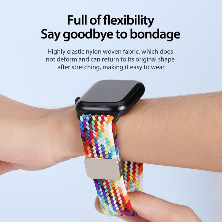 Udsøgt Nylon Universal Rem passer til Apple Smartwatch - Flerfarvet#serie_6