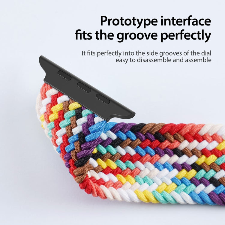Udsøgt Nylon Universal Rem passer til Apple Smartwatch - Flerfarvet#serie_6