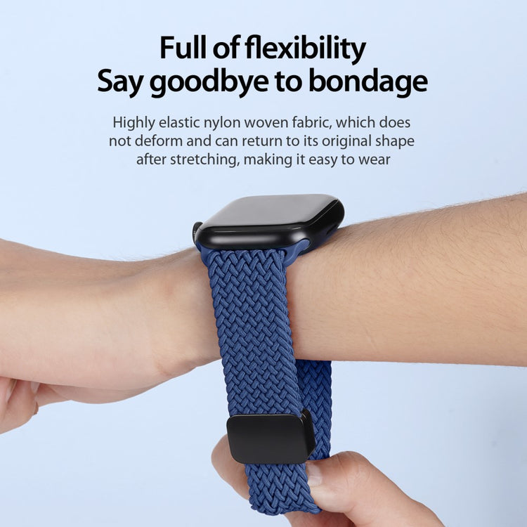 Udsøgt Nylon Universal Rem passer til Apple Smartwatch - Blå#serie_7