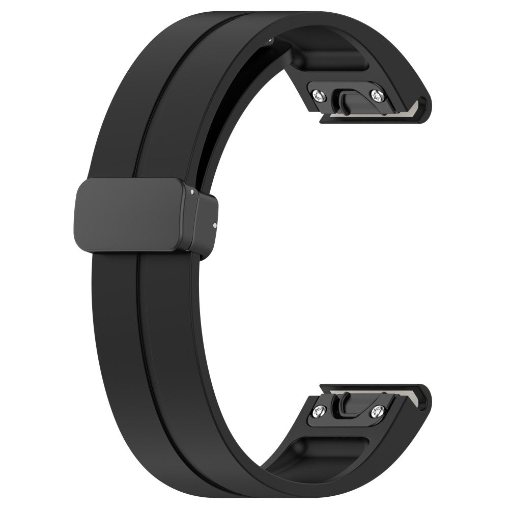 Fremragende Silikone Universal Rem passer til Smartwatch - Sort#serie_1