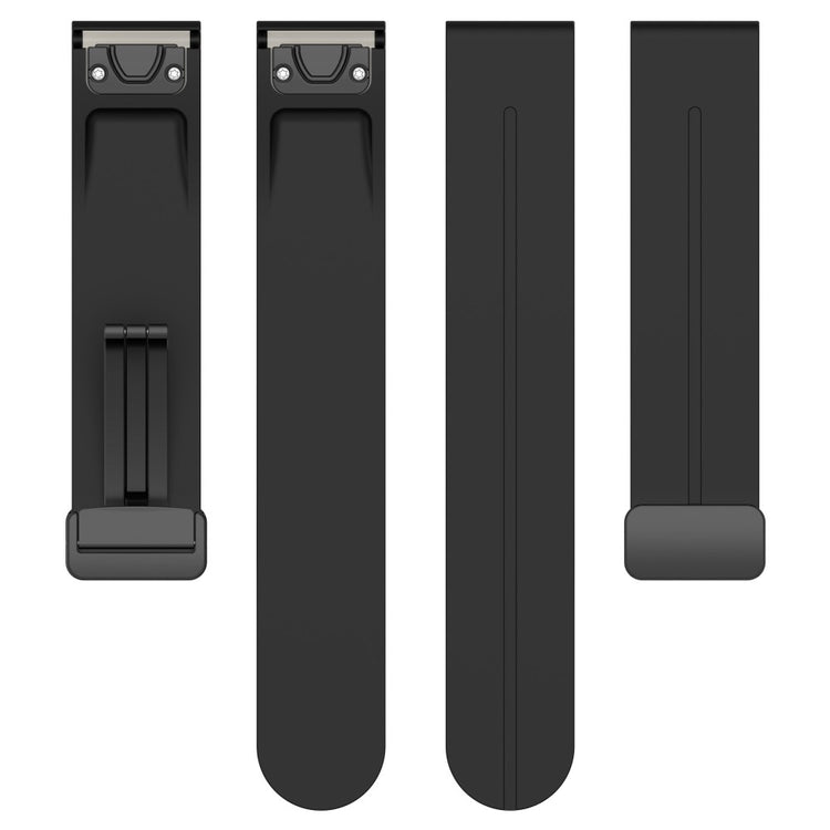 Fremragende Silikone Universal Rem passer til Smartwatch - Sort#serie_1