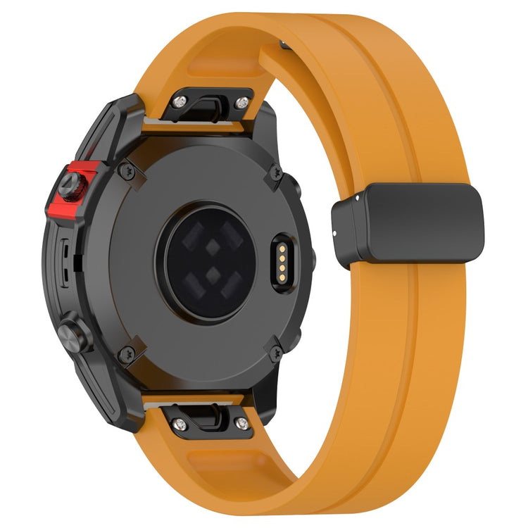 Fremragende Silikone Universal Rem passer til Smartwatch - Gul#serie_2