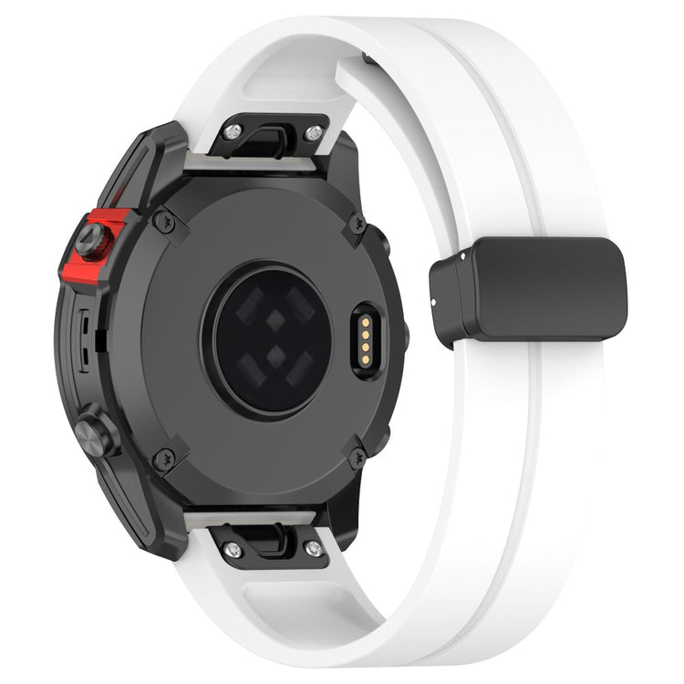 Fremragende Silikone Universal Rem passer til Smartwatch - Hvid#serie_3