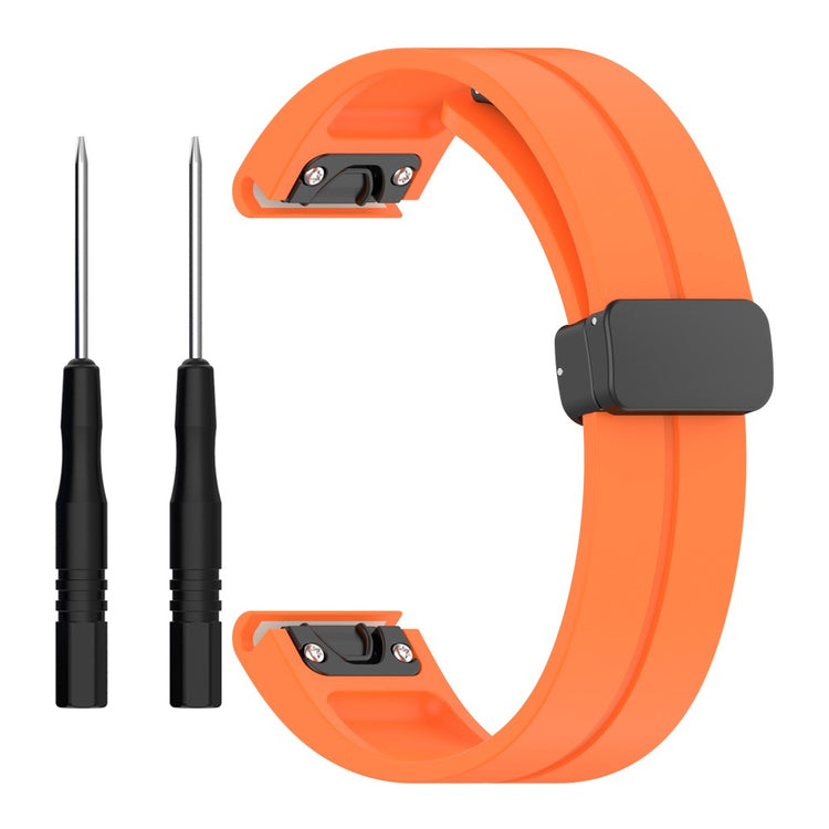 Fremragende Silikone Universal Rem passer til Smartwatch - Orange#serie_4