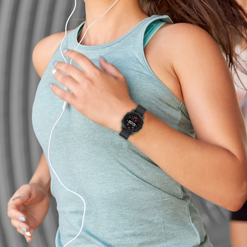 Fremragende Silikone Universal Rem passer til Smartwatch - Blå#serie_6