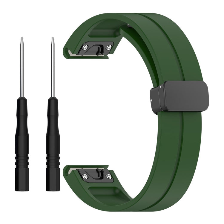 Fremragende Silikone Universal Rem passer til Smartwatch - Grøn#serie_9