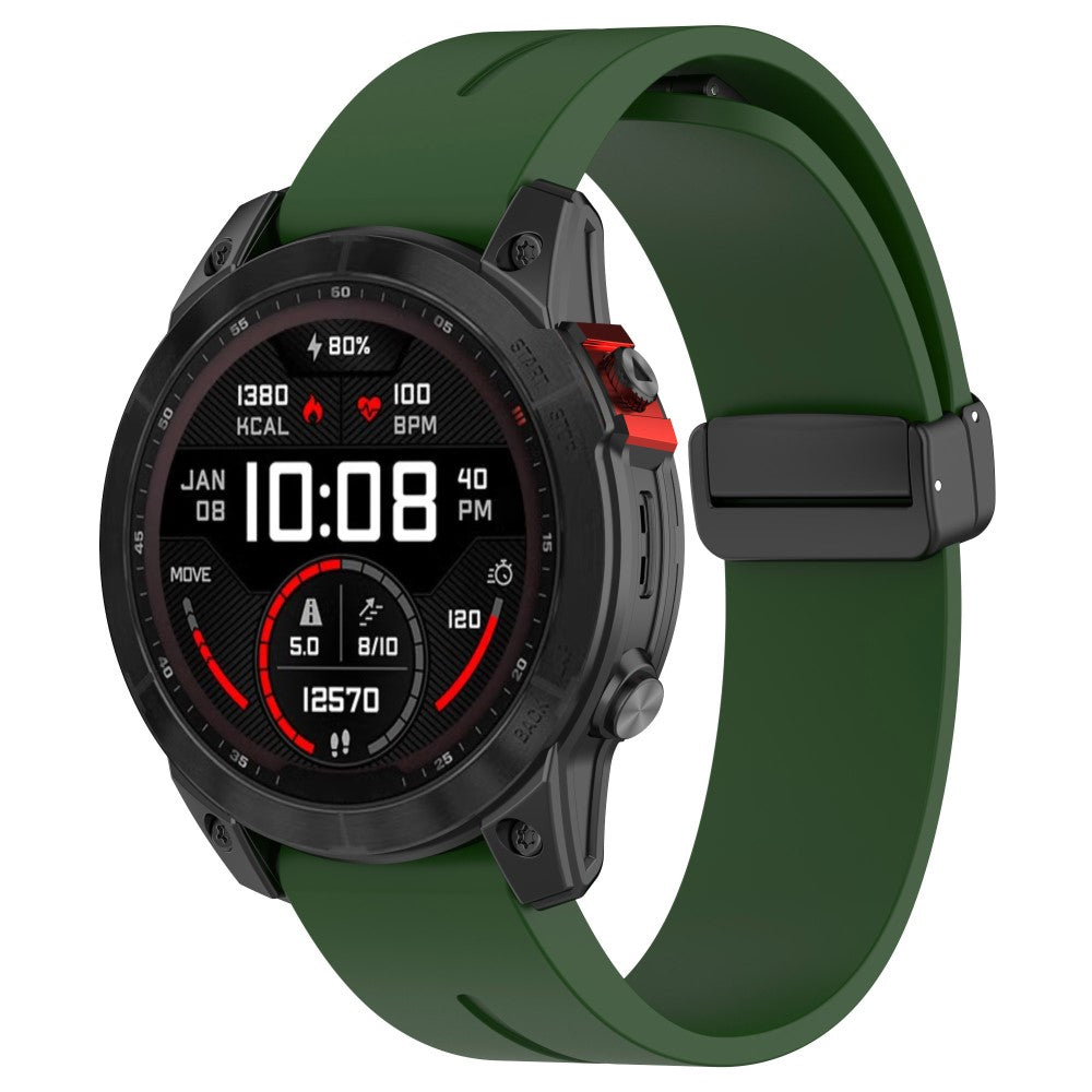 Fremragende Silikone Universal Rem passer til Smartwatch - Grøn#serie_9