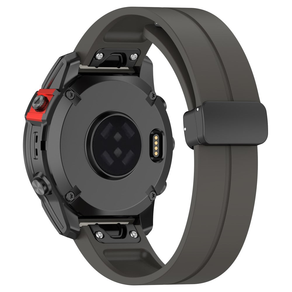 Fremragende Silikone Universal Rem passer til Smartwatch - Sølv#serie_10