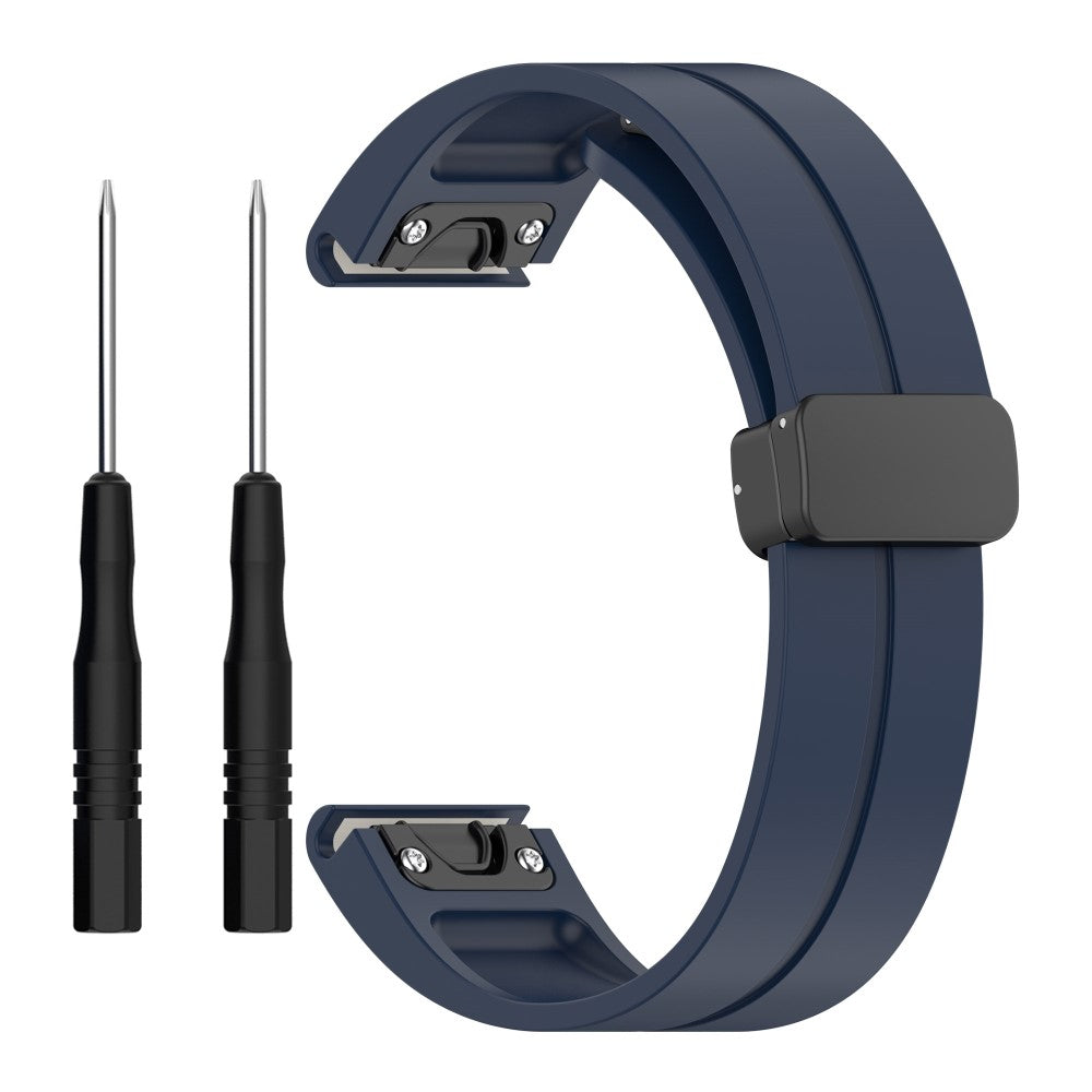 Fremragende Silikone Universal Rem passer til Smartwatch - Blå#serie_11