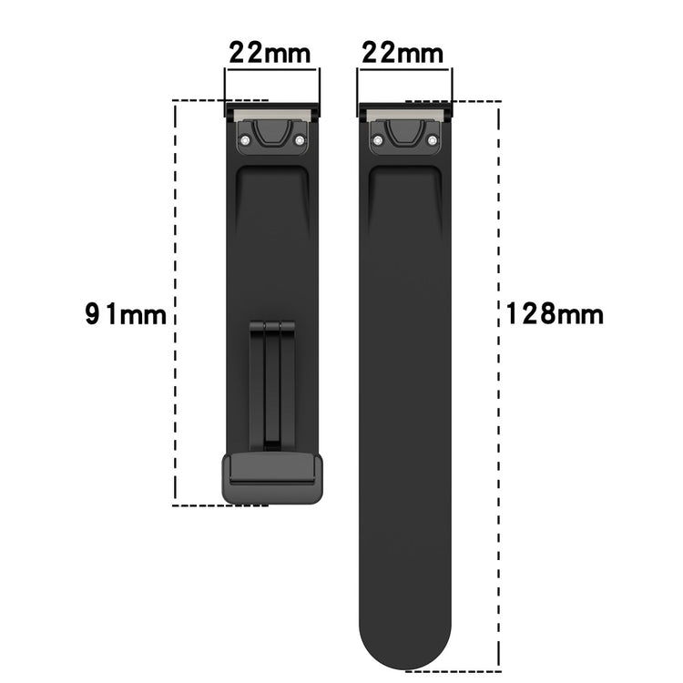Garmin Fenix 7 / Forerunner 965 / 955 / 945 / 935 22mm Watch Band Silive Buckle Silicone Wriststrap - Orange#serie_4