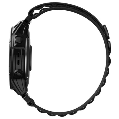 Garmin Fenix 7X / 7X Solar / Tactix 7 Pro Nylon Watch Band Adjustable 26mm Quick Release Wrist Strap - Black#serie_1