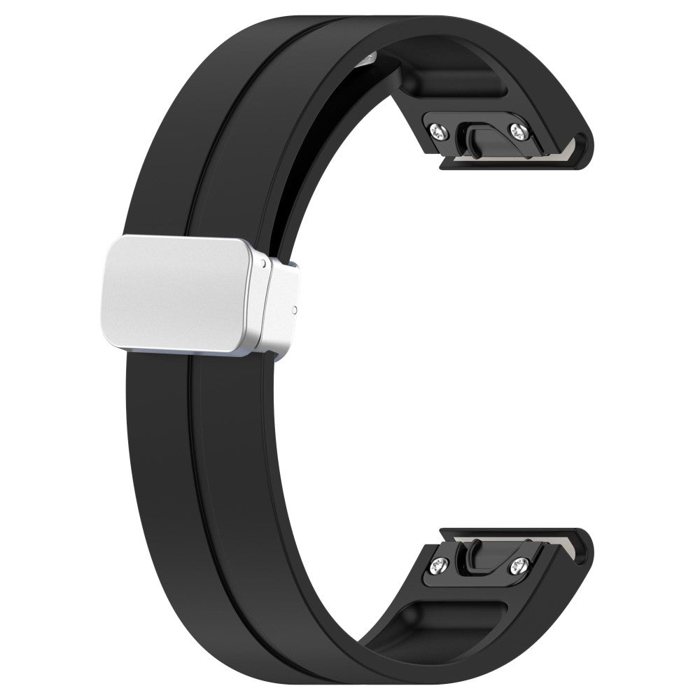 Super Godt Silikone Universal Rem passer til Smartwatch - Sort#serie_1