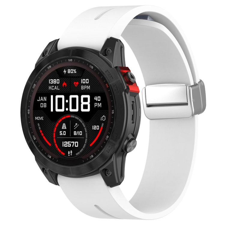 Super Godt Silikone Universal Rem passer til Smartwatch - Hvid#serie_3