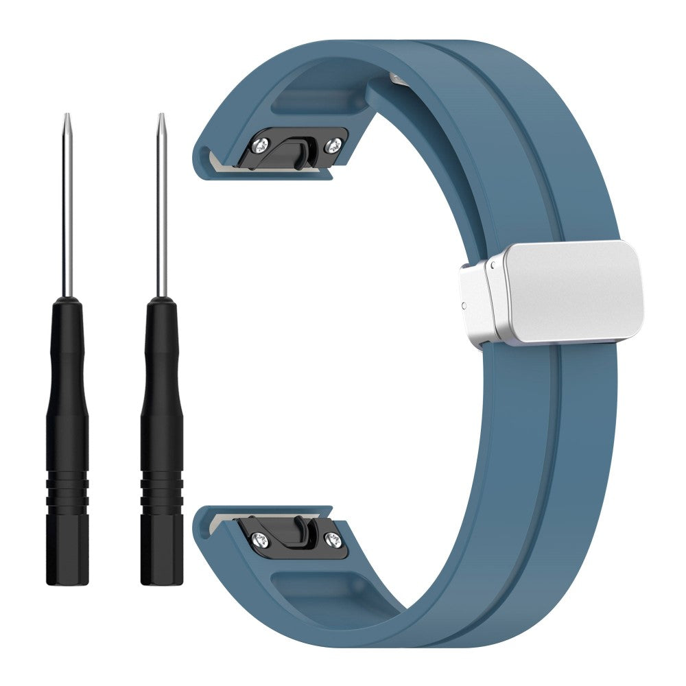 Super Godt Silikone Universal Rem passer til Smartwatch - Blå#serie_6
