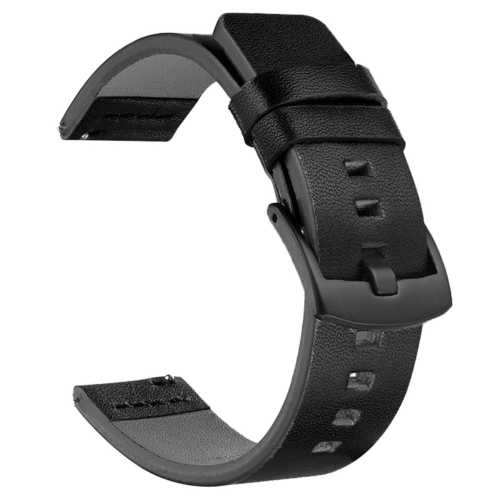 Sejt Kunstlæder Universal Rem passer til Smartwatch - Sort#serie_1