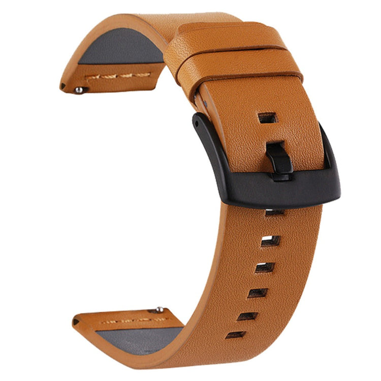 Suunto 9 / 9 Baro / 7 Replacement Watch Band 24mm Vegan Leather Watch Strap - Yellow / Black / Black#serie_7