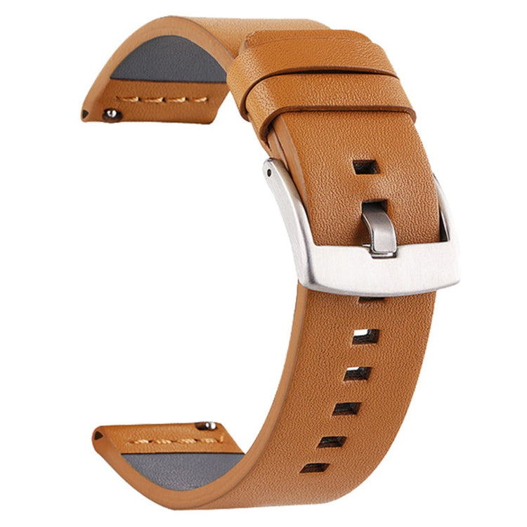Suunto 9 / 9 Baro / 7 Replacement Watch Band 24mm Vegan Leather Watch Strap - Yellow / Silver / Black#serie_8