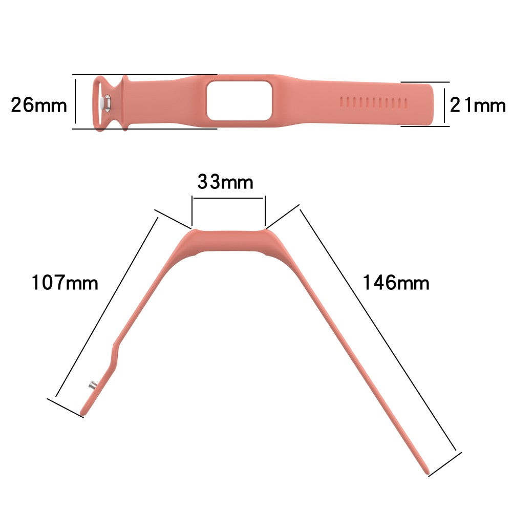 Fitbit Charge 6 / 5 / 4 / 3 Watch Strap Integrate Silicone Watch Band with Case Cover - White#serie_2