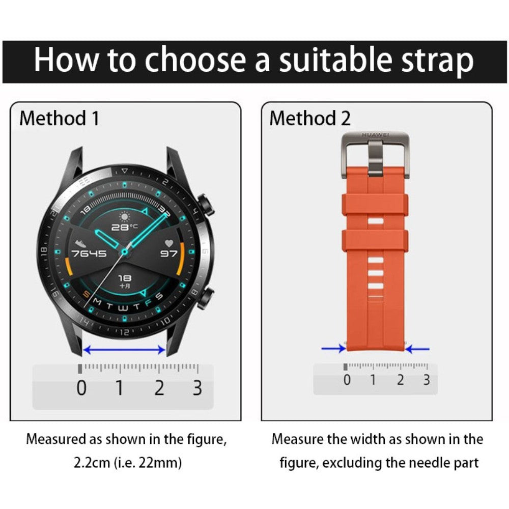 Helt Vildt Holdbart Silikone Universal Rem passer til Smartwatch - Hvid#serie_2