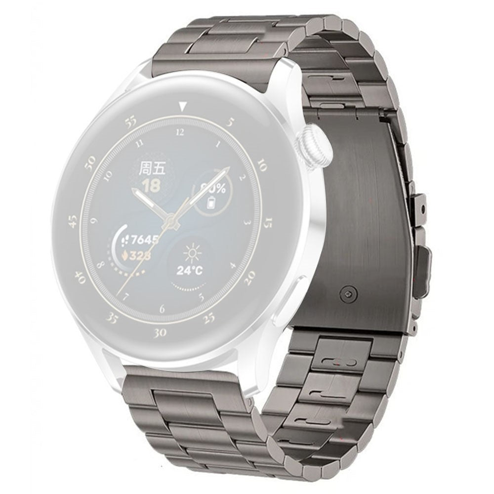 Huawei Watch GT4 46mm / GT3 46mm / GT2 46mm Watch Strap 3 Beads Titanium Steel 22mm Wrist Band - Grey#serie_2