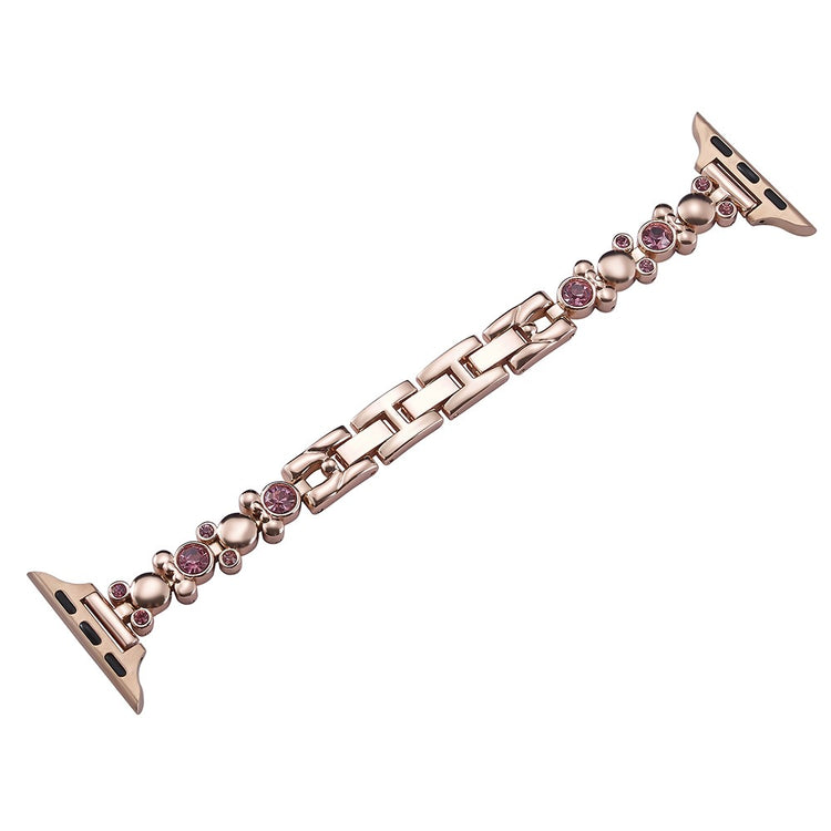 Godt Rhinsten Universal Rem passer til Apple Smartwatch - Pink#serie_3