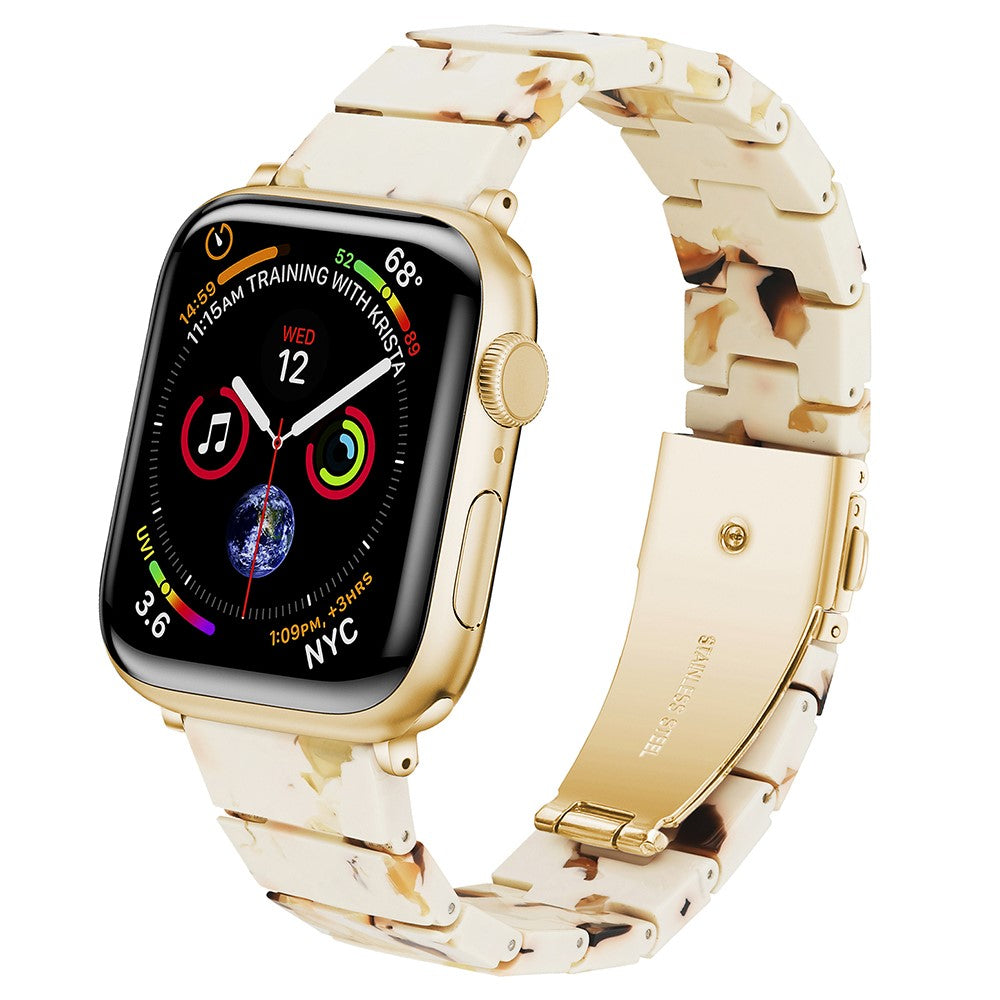 Watch Strap Apple Watch Series 41mm / 40mm / 38mm Resin Watch Band Bracelet - Nougat#serie_9