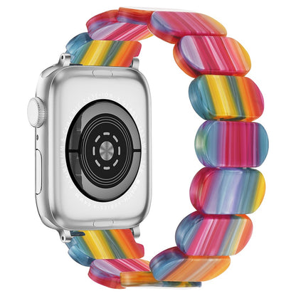 Vildt Hårdfør Silikone Universal Rem passer til Apple Smartwatch - Flerfarvet#serie_23