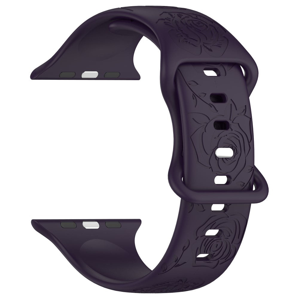 Holdbart Silikone Universal Rem passer til Apple Smartwatch - Lilla#serie_2