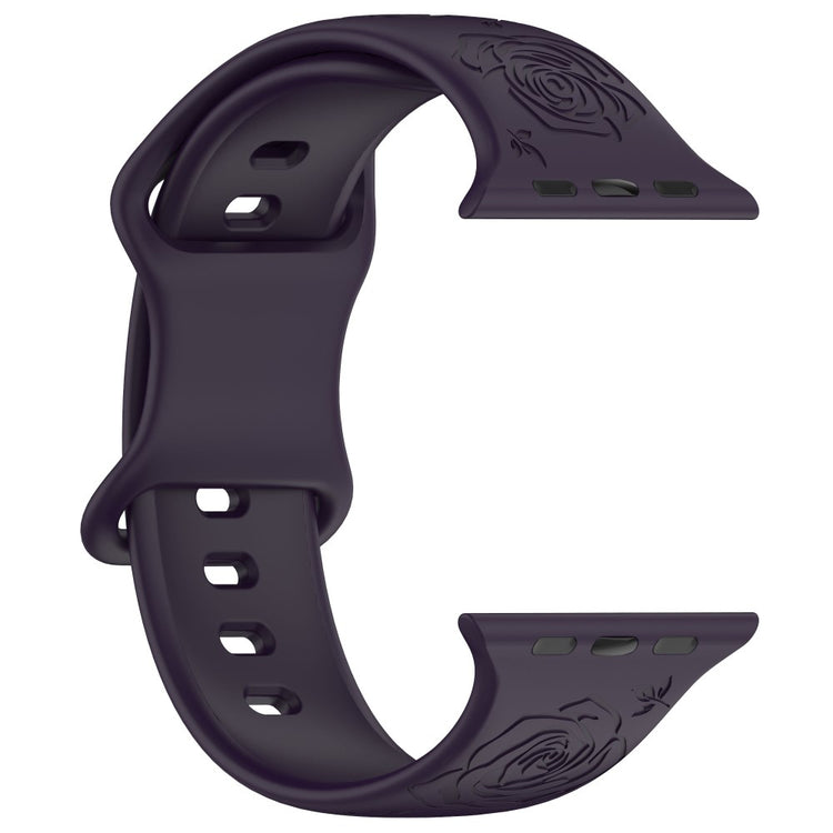 Holdbart Silikone Universal Rem passer til Apple Smartwatch - Lilla#serie_2
