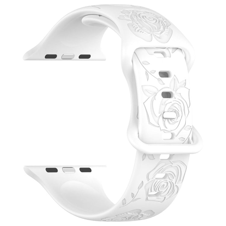 Holdbart Silikone Universal Rem passer til Apple Smartwatch - Hvid#serie_3